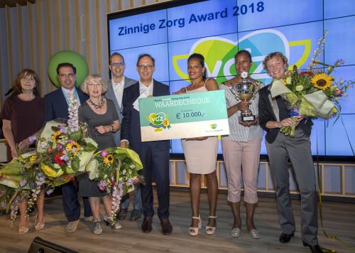 Winnaar Zinnige Zorg Award 2018 Vierstroom met Verpleeg Thuis